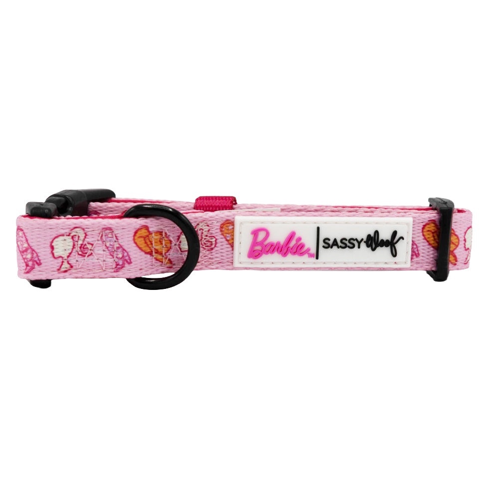 Barbie x Sassy Woof  DOG COLLAR - WESTERN BARBIE